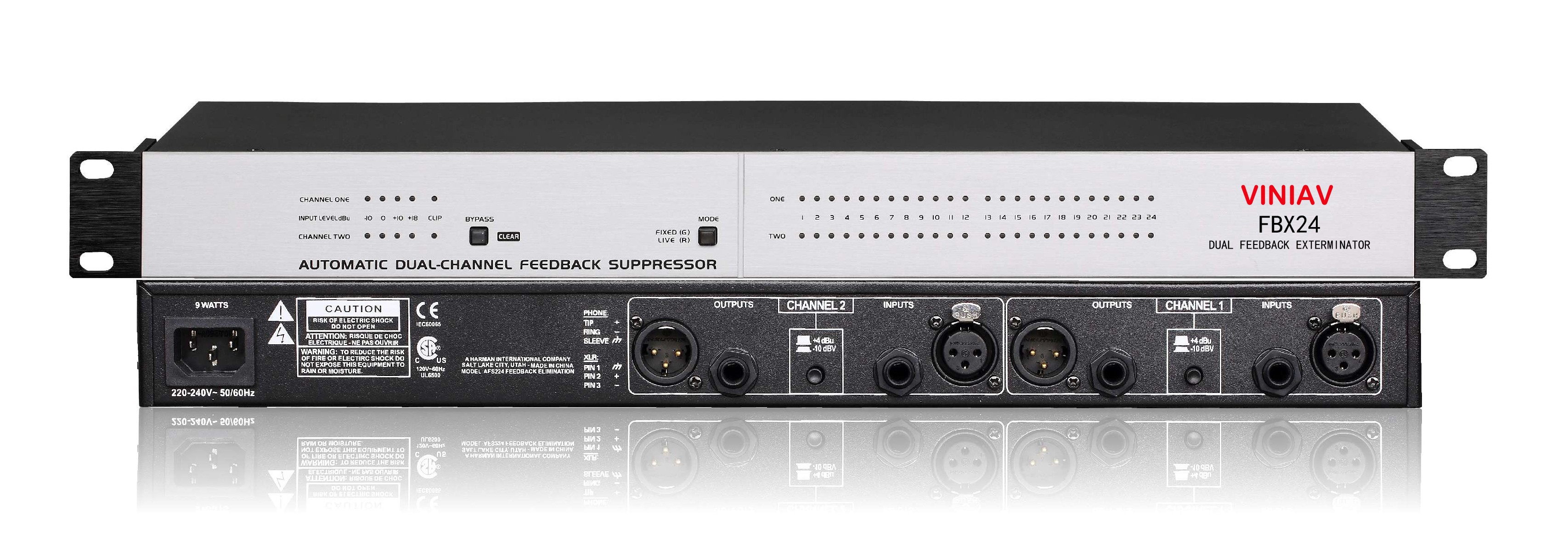 VINIAV FBX24反饋抑制器 VINIAV FBX24反饋抑制器