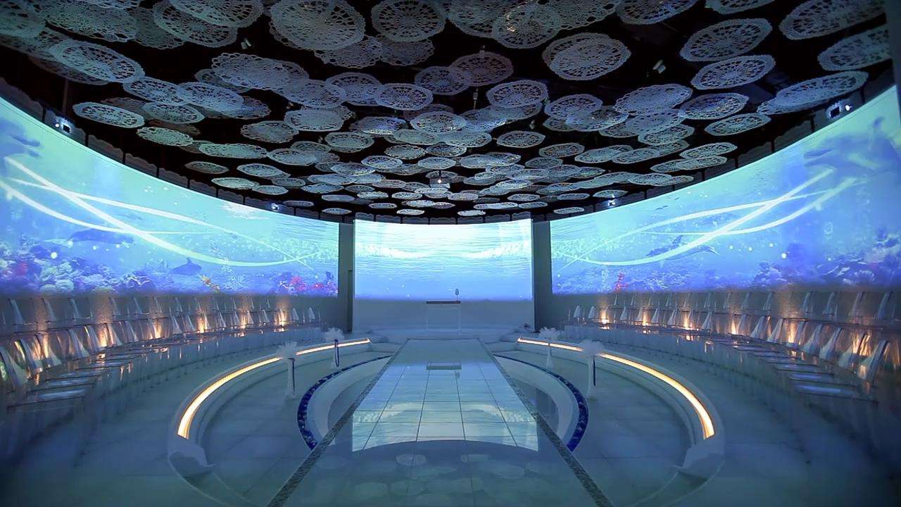 環(huán)幕、弧幕、球幕互動展示系統(tǒng)